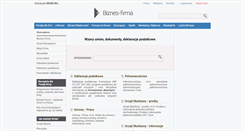 Desktop Screenshot of deklaracje.biznes-firma.pl