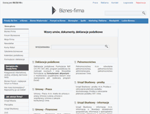 Tablet Screenshot of deklaracje.biznes-firma.pl